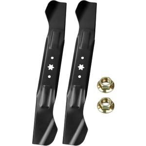 2 Pack 942-04244A Mower Blades with Hardware Replaces 742-04244 942-04244 742-04290 942-04290A Mulching Blades for Cub Cadet LTX1045, LTX1046, XT1 LT46, XT2 LX46, Craftsman T240 46" Deck Mower
