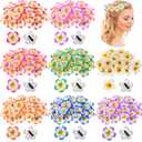 240 pinzas para el cabello Plumeria de 2 pulgadas, pinzas para el cabello de espuma hawaiana con flores de espuma artificial Frangipani para mujeres y nias, Luau Beach Hawaii, tropical,