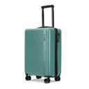 Green Lightweight ABS Suitcase with TSA Lock, 4 Wheels, 40L 20"