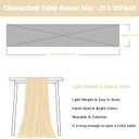 Nialnant 6 Pack Beige Boho Table Runners,10Ft Rustic Cheesecloth Table Runner for Special Banquets Party,Wedding Bridal Shower Birthday Decorations,Indoor & Outdoor