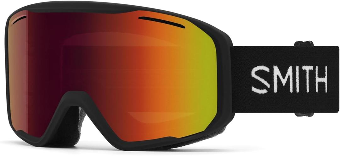 SMITH Blazer Goggles with Carbonic-x Lens  Performance Snowsports Goggles for Skiing & Snowboarding  For Men & Women (Black Red Sol-x Mirror)