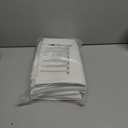 H.VERSAILTEX Pure White 100% Blackout Faux Linen Window Curtain Panels Heat and Full Light Blocking Drapes for Nursery, Back Tab 63 inches Thermal Insulated Draperies 52 inches Wide Each Panel, 2 PCs