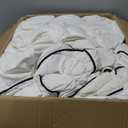 Luxury Down Fiber Comforter King Size - All Season Duvet Insert with High Fill Power - Weighted & Fluffy, Medium Warmth - White (106x90)