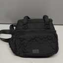 Double Deck Lunch Bag for Women, Black-M