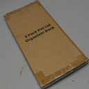 2 Pack Pot Lid Organizer Rack for Cabinet Door/Wall, 6-Tier Pot Lid Holders inside Cabinet Door, No Drilling Adhesive Wall/Door Mounted Rustproof Pots and Pans Lid Organizers for Kitchen Storage Black