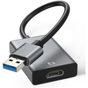 USB to HDMI Adapter - 3.0/2.0 Multi-Monitor Cable,Compatible with Windows 7/8/10/11 and MacOS for Multiple Monitors