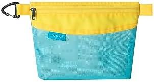 pack all Water-resistant Material Zipper Pouch, Mesh Zipper Bag for Storage, Travel, Office (Small, Blue)