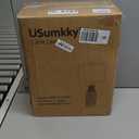 USumkky 25" Table Lamps Set of 2  Modern Bedside Lamps for Living Room  White Washed Ceramic Nightstand Lamps for Bedroom