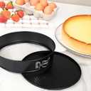 UWILLION Spring Form Cake Pans 12 Inch Springform Pan Nonstick Round Cheesecake Pan Carbon Steel Large Baking Mold Cake Tin for Christmas Birthday
