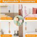 4 Pcs Cute Cat Key Holder, Creative Adhesive Mouse Cat Wall Hooks, Cute Room Decor Hook for Coat, Scarf Hat Towel Key Bag Wall Decoratives (Square Box)