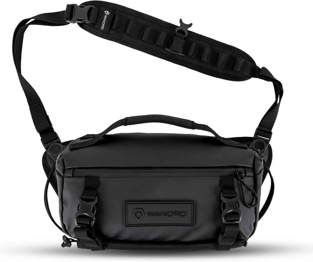 WANDRD ROGUE Sling: Compact Camera Sling and Crossbody Bag with Fast Access, 3-Way Carry Lightweight Everyday Bag Great for Travel, Photography, and Daily Use (Black) (9L)