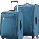 Samsonite Ascella X Softside Expandable Luggage with Spinners, Teal, 2PC SET (Carry-on/Medium)