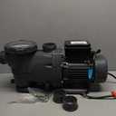 LEO In/Above Ground Pool Pump High Flow Powerful Self Priming Pool Pump,Dark Black