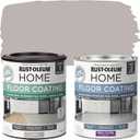 Rust-Oleum 367602 Home Interior Floor Coating Kit, Semi-Gloss Greige