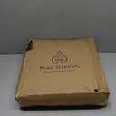 Pure Garden Lattice Design Planter Box – 14.75-Inch-Square Decorative Outdoor Flower or Plant Pot – Front Porch, Patio, and Garden Decor (Black)