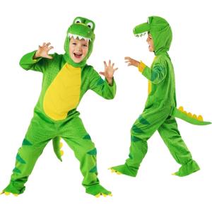 Morph - Green Dinosaur Costume Kids, Kids Dinosaurs Halloween costumes, Toddler Dinosaur Costume, Medium