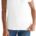 Aeropostale Women's Aero Solid A87 Polo (Bleach, Size X-Small)