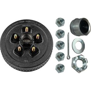 Ultra-Fab Hub/Drum Assembly - Loaded (3,500 lb. Capacity, 5 Lug, 4.5", 1/2"-20, for 10" Brake)