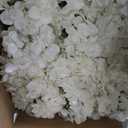 11.81 Inch Hydrangea Flower Balls for Centerpieces - 12 PCS Artificial Floral Arrangement Large Fake Silk Kissing Ball for Wedding Table Home Party Decor - White