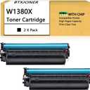 Compatible for HP W1380X 138X 138A W1380A High Capacity Volume Replacement with Laserjet Pro 3001dn 3001dw MFP3101 fdn 3101fdw Printer,4000 Pages,Black-2 Pack