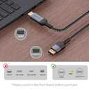 HDMI to DisplayPort Cable 4K HDMI to DisplayPort Uni-Directional 6Ft Cable for PS5, Xbox Series X|S, Mac mini & DP Monitors | HDCP 2.2, Plug & Play, No Driver Needed