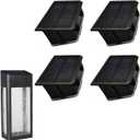 GOODFOEVER 4 Pack Solar Light Replacement Top for Outdoor Fence and Wall, Waterproof Insert (4 Pack)