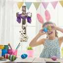 Menkxi Large Easter He Is Risen Welcome Door Sign Easter Decorations Cross Wall Art Hanging Wood He Is Risen Front Door Decor Easter Door Sign for Farmhouse Home Wall Holiday Decoration