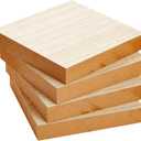 Bright Creations Unfinished MDF Wood Squares for Crafts, Wooden Blocks, 1 Inch Thick (6x6 in, 4 Pack) - Wood Blocks - Wooden Squares for Crafts
