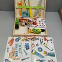 KIDWILL Tool Kit for Kids, 36-Piece Wooden Toddler Tools Set Includes Tool Box, Montessori Educational Stem Construction Toys for 2 3 4 5 6 Year Old Boys Girls, Best Birthday Gift for Kids