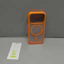 TORRAS Magnetic Shockproof for iPhone 17 Pro Case, Compatible with MagSafe, Military-Grade Drop Protection, Camera Control, DIY Button, Slim Translucent Phone Case for iPhone 17 Pro, Orange