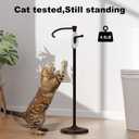 Toilet Paper Holder Free Standing, 25 H Stainless Steel Oil Rubbed Bronze Toilet Paper Stand, Weighted Base Floor Tissue Roll Holder for Bathroom,Toilet Roll Stand