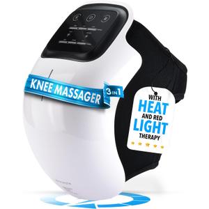 FORTHiQ Knee Massager Smart with Heat, Red Light and Massage Therapy, 3-in-1 Cordless, 2024 Updated Edition, FSA or HSA Eligible, Gifts for Grandma & Grandpa