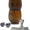 Wooden Whiskey Glasses Set of 2, Handmade Old Fashioned Bourbon Drinking Glass, Great Bourbon Whiskey Gifts for Men, Dad, or Brother, Father's Day, Birthday Gifts(10oz)