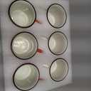 Suttmin 6 Pcs Christmas Gifts Mini Coffee Mug Hot Cocoa Mini Coffee Cups for Tiered Tray Decor Red White Xmas Hot Chocolate Decor for Winter Christmas Table Centerpieces Housewarming Gift