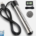 Vinderfine 2000W Immersion Water Heater 304 Stainless Steel, Portable Water Heater with LCD Thermomete Heats up Quickly in Minutes for Buckets, Inflatable Pools and Tubs