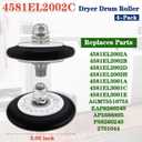 DLE3170W DLE2516 Dryer Drum Roller Repair Kit-Fit for LG DLE0442W DLE2301R DLEX8100V DLG7201WE DLE2250W DLE2101W DLE2240W, with 4581EL2002C Rollers(4-Pack), 4400EL2001A Belt, 4561EL3002A Idler Pulley