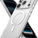 Ringke Fusion for iPhone 17 Pro Max Case [Compatible with MagSafe] UV Coating for Scratch & Discoloration Resistant, Shockproof Air Pockets - Magnetic Clear