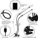 Bseah Grow Light Plant Light Indoor Plants, Full Spectrum Clip Plant Lamp, 10-Level Dimmable, Auto ON & Off Timer (2 Pack)