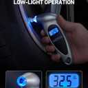 AstroAI Tire Pressure Gauge Digital 0-150PSI (Accurate in 0.1 Increments), 4 Units Stocking Stuffers for Car Truck Bicycle with Backlight LCD and Presta Valve Adaptor, Sliver (2 Pack) (Silver)