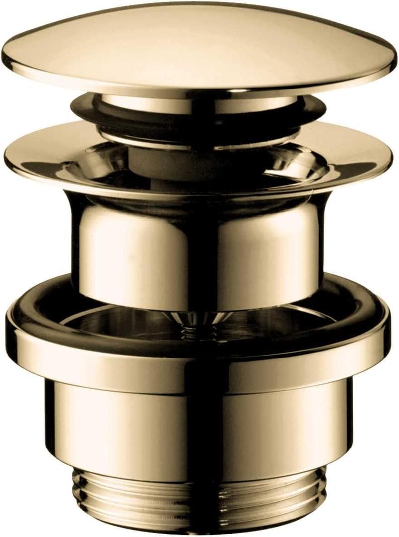 hansgrohe 3-inch Cover Polished Gold Optic, 50100991 Sink Drain