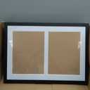 14x20 Double Sports Magazine Frame Display Two 8.5 x 11.25 or 8.25 x 11 Magazines with 2 Sizes Mat, or 14x20 Photos without Mat, Magazine Display Frame with Plexiglass for Wall Hanging, Black