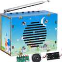 Science Kits for STEM Kits for Kids Age 8-10, STEM Toys Build Your Own FM Radio Kit, DIY Electronic Craft Projects Gifts for Teen Girls Boys 9 11 13 15 16+ Year Old (Printed Blue)