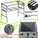 Dogvingpk Foldable Elevated Dog Bathtub with Drain 300 lb Capacity Portable Pet Shower Wash Station for Bathing Grooming Small Medium and Large Dogs, and Indoor Outdoor Use (1 PVC-TUB-L)