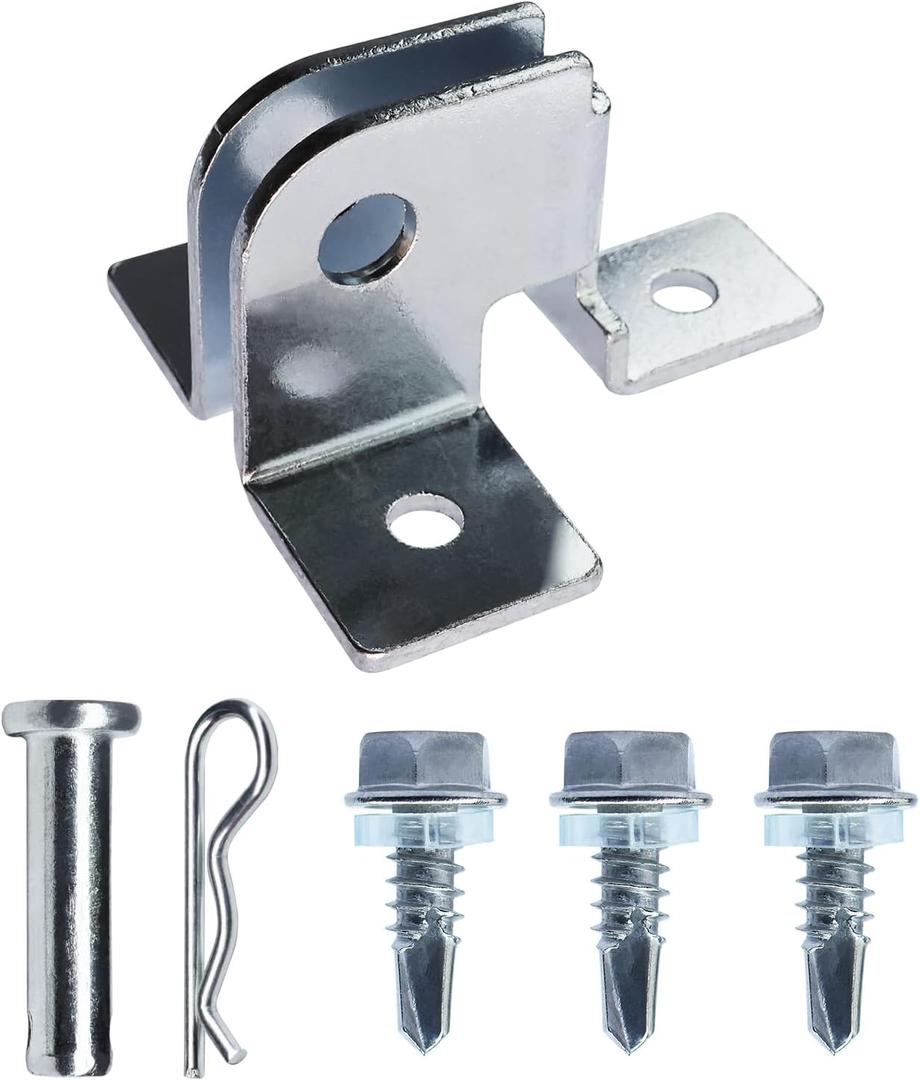 19792A04 Garage Door Opener Bracket, Door Reinforcement Bracket Door Bracket, Clevis Pin, Cotter Pin & Fasteners Included, Fit for Genie, Liftmaster, Sears, Craftsman 19782, 19792A, 19792B, 19792A04.S