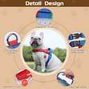 No Pull Dog Harness with Handle Freedom Mesh Escape Proof Easy on Vest Harness with Front Clip for Small Medium Sized Breeds, Black, Large