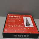 5FT Pop Up Christmas Tinsel Tree with 8 Remote Lights Modes - Collapsible Colorful Sequin Artificial Christmas Pencil Trees Decorations for Home Apartment Party Fireplace Indoor Outdoor