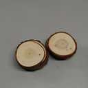 Fuyit Wood Slices 30 Pcs 2.0-2.4 Inches Craft Wood kit Unfinished Predrilled Tree Slices with Hole, Wooden Circles for Arts and Crafts Christmas Ornaments DIY Crafts