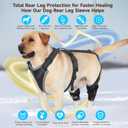 ELEGX Dog Knee Brace for Torn ACL & Hind Leg Support with Side Stabilizers Adjustable Dog Hip & Leg Brace with Handle for Cruciate Ligament, Arthritis Relief, Joint Stability & Injury Recovery, M