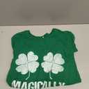 Magically Delicious Shamrock Boobs St Patrick's Day Sexy T-Shirt (Green, XXL)