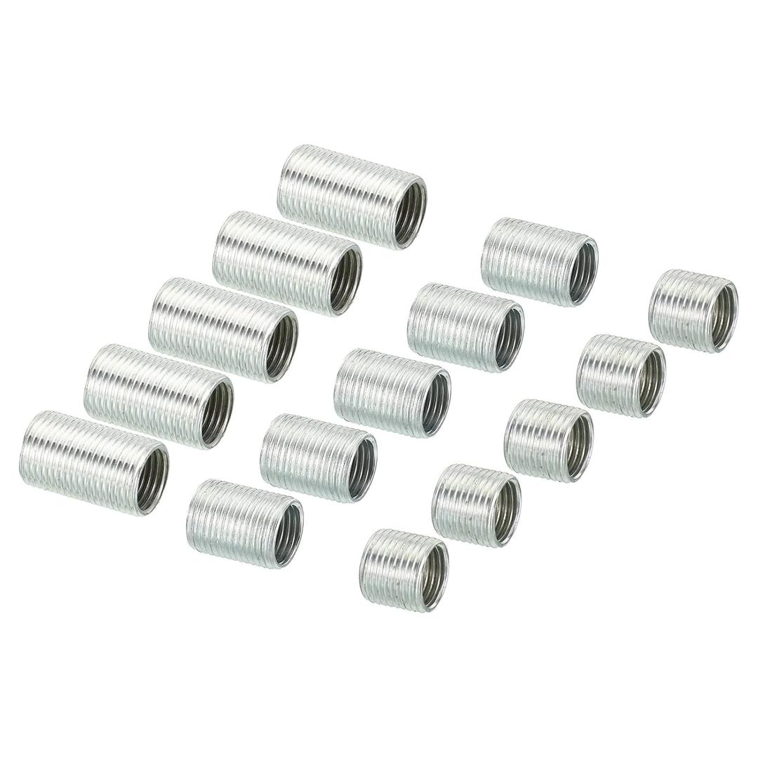 PATIKIL M12 to M10 Thread Adapters Sleeve Reducing Nut, 1 Set 10/15/20mm Screw Conversion Nut Threaded Tube Coupler Connector Pipe Fitting